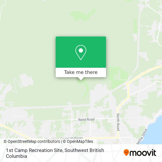 1st Camp Recreation Site map