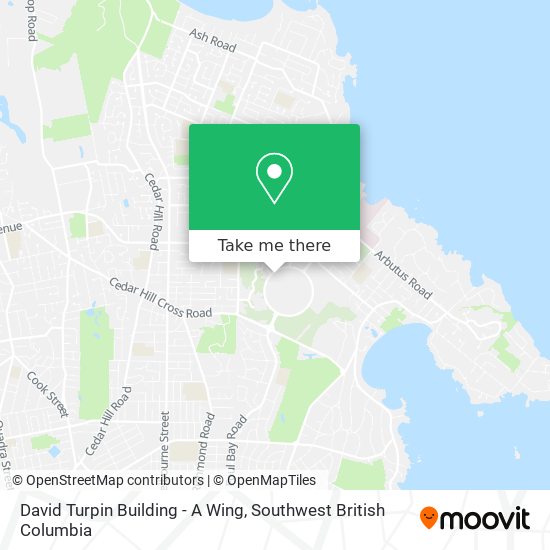 David Turpin Building - A Wing map