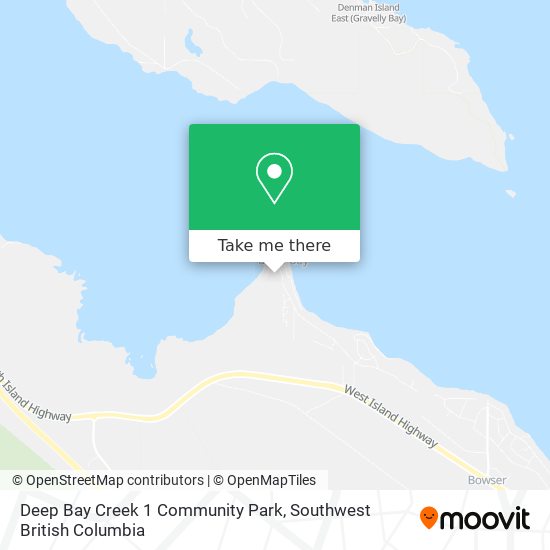 Deep Bay Creek 1 Community Park map
