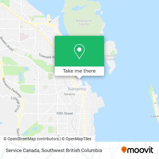 Service Canada map