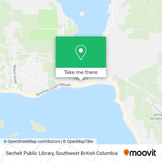 Sechelt Public Library map