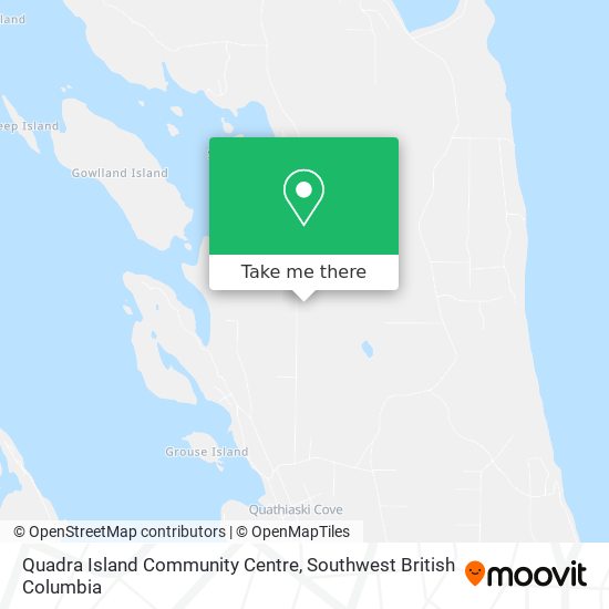 Quadra Island Community Centre map