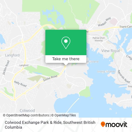 Colwood Exchange Park & Ride map