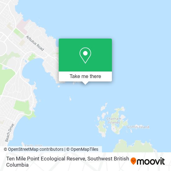 Ten Mile Point Ecological Reserve map