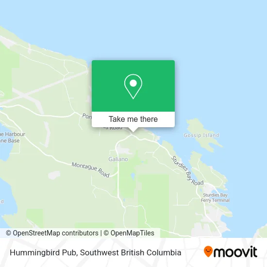 Hummingbird Pub map
