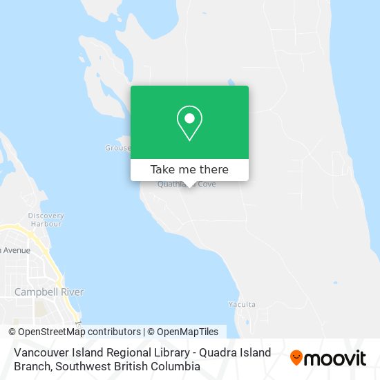 Vancouver Island Regional Library - Quadra Island Branch map