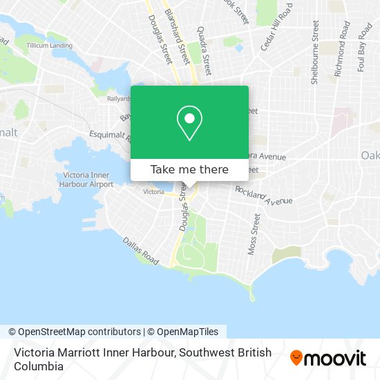 Victoria Marriott Inner Harbour map