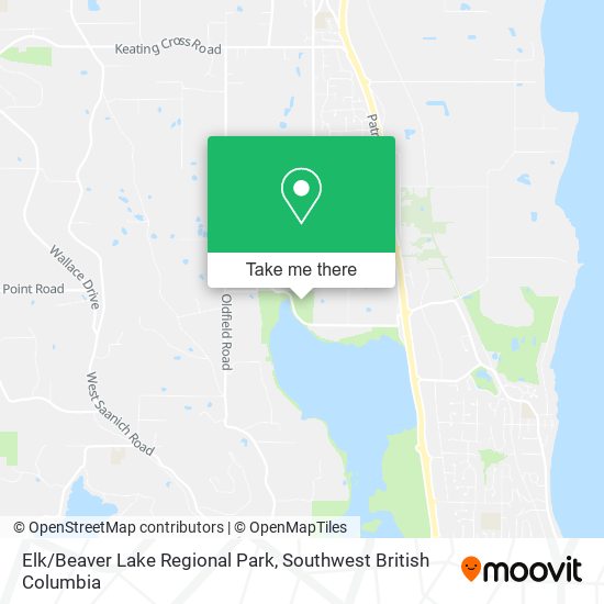 Elk/Beaver Lake Regional Park map