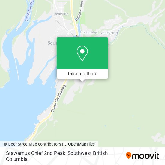Stawamus Chief 2nd Peak map