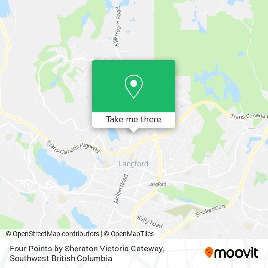 Four Points by Sheraton Victoria Gateway map