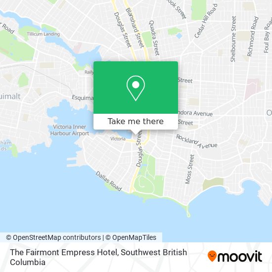 The Fairmont Empress Hotel map