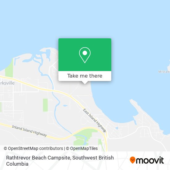 Rathtrevor Beach Campsite map