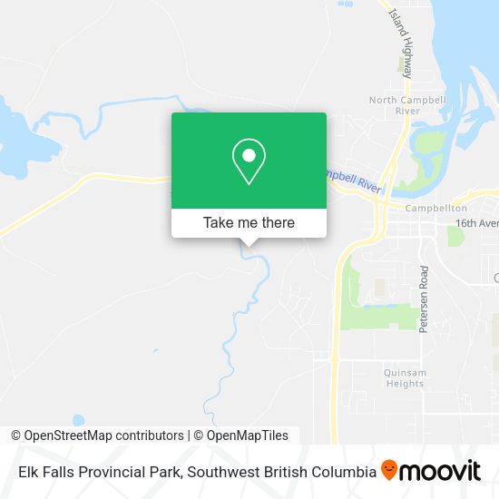 Elk Falls Provincial Park map