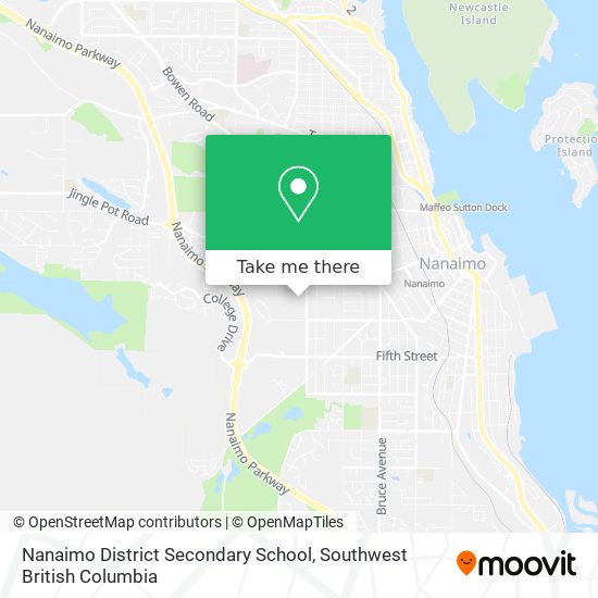 Nanaimo District Secondary School map