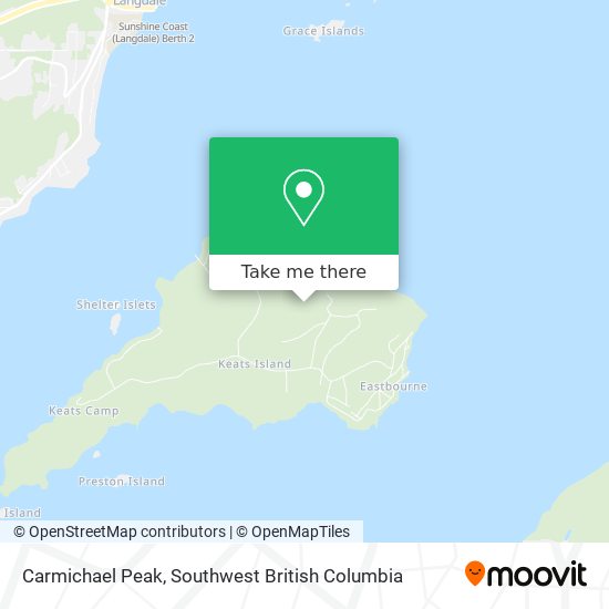 Carmichael Peak map