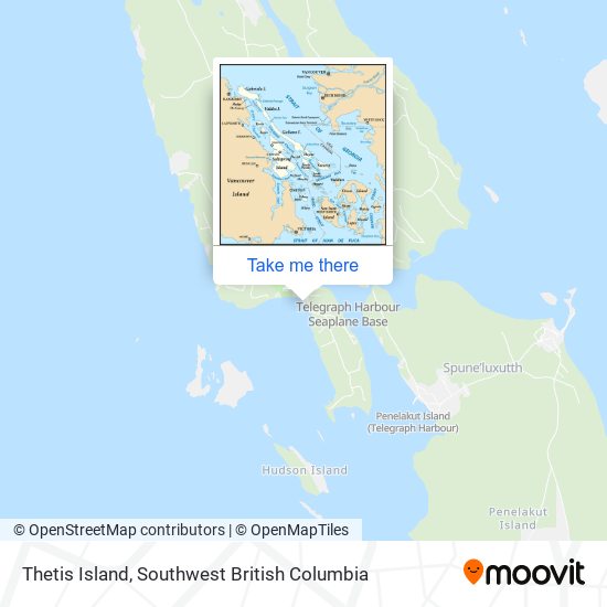 Thetis Island map