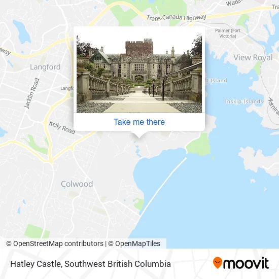 Hatley Castle map