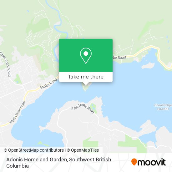Adonis Home and Garden map