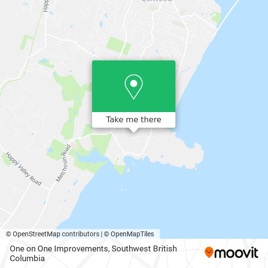 One on One Improvements map
