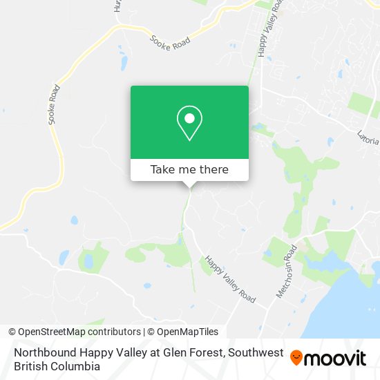 Northbound Happy Valley at Glen Forest map