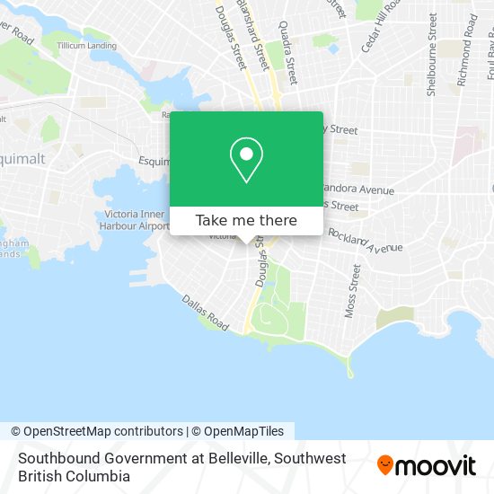 Southbound Government at Belleville map