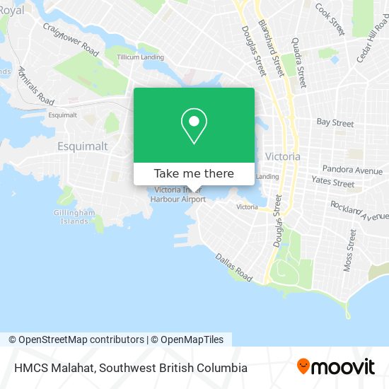 HMCS Malahat map