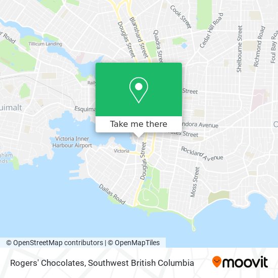 Rogers' Chocolates map