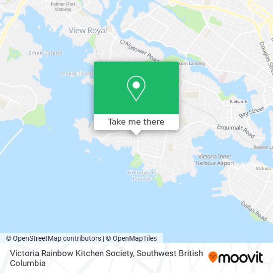 Victoria Rainbow Kitchen Society map