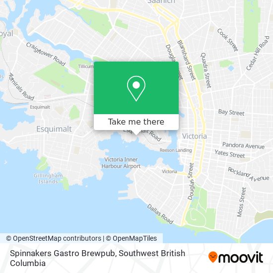 Spinnakers Gastro Brewpub map