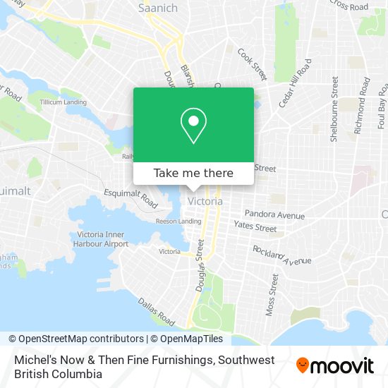 Michel's Now & Then Fine Furnishings map