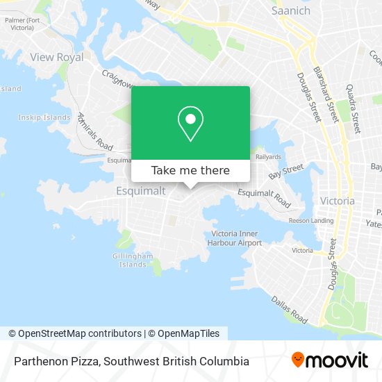 Parthenon Pizza map