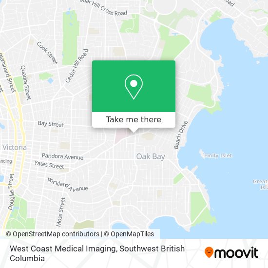 West Coast Medical Imaging map