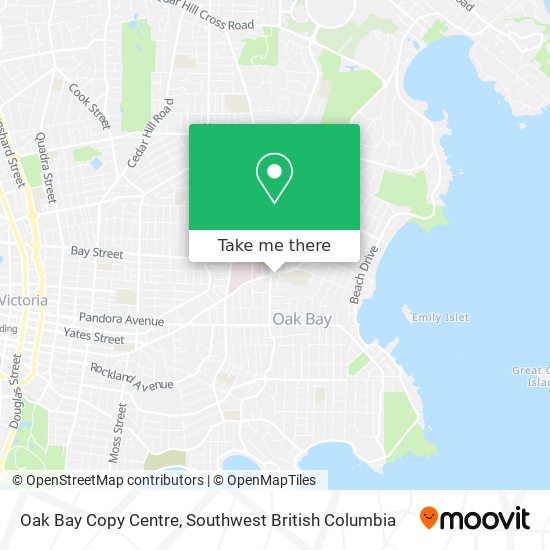 Oak Bay Copy Centre map
