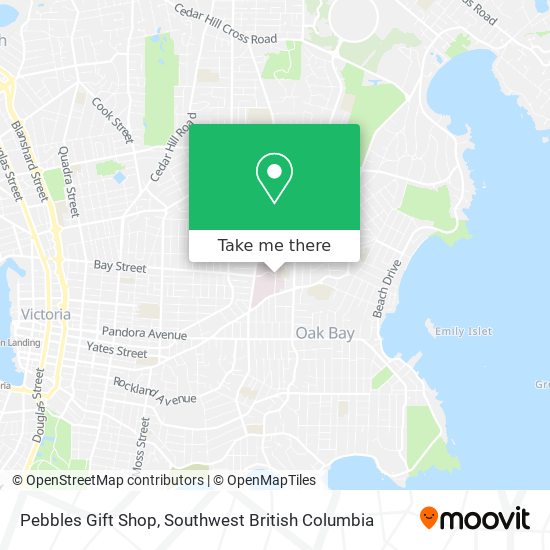 Pebbles Gift Shop map