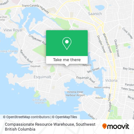 Compassionate Resource Warehouse map