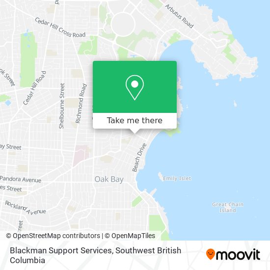 Blackman Support Services map