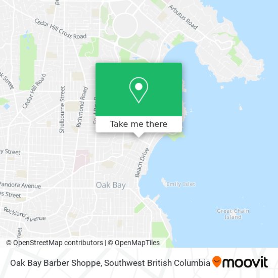 Oak Bay Barber Shoppe map