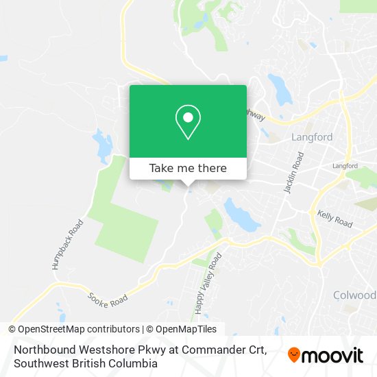 Northbound Westshore Pkwy at Commander Crt map