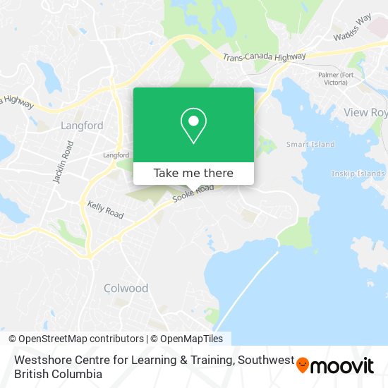 Westshore Centre for Learning & Training map