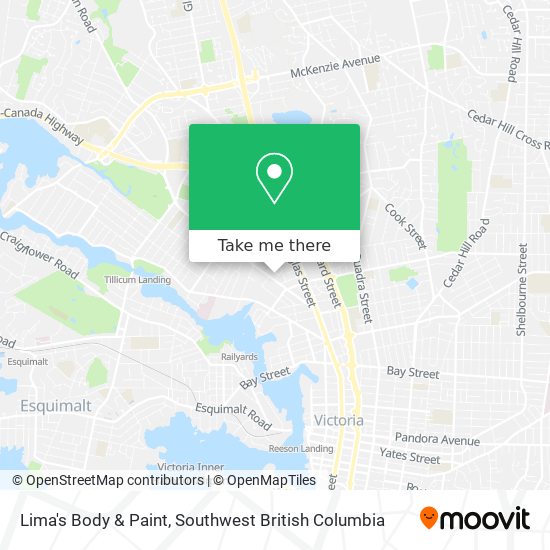 Lima's Body & Paint map