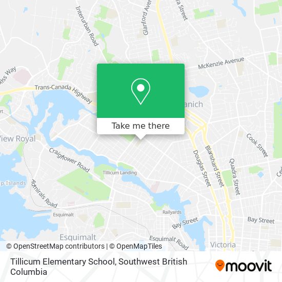 Tillicum Elementary School map