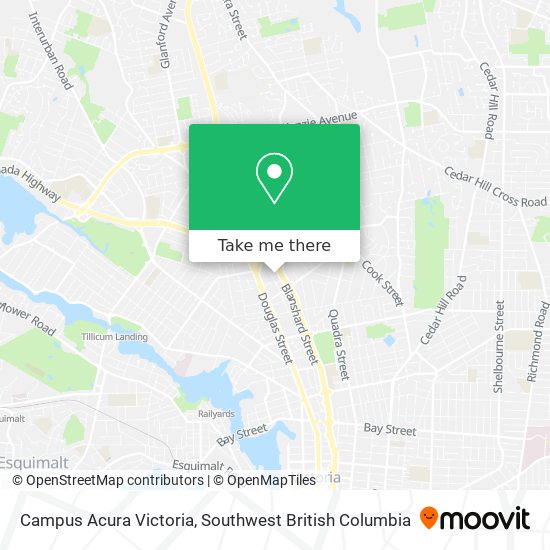 Campus Acura Victoria map