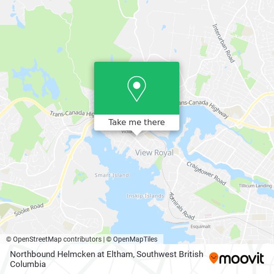 Northbound Helmcken at Eltham map