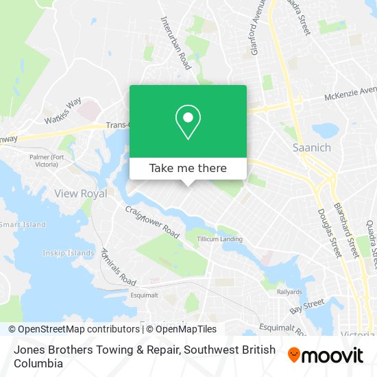 Jones Brothers Towing & Repair map