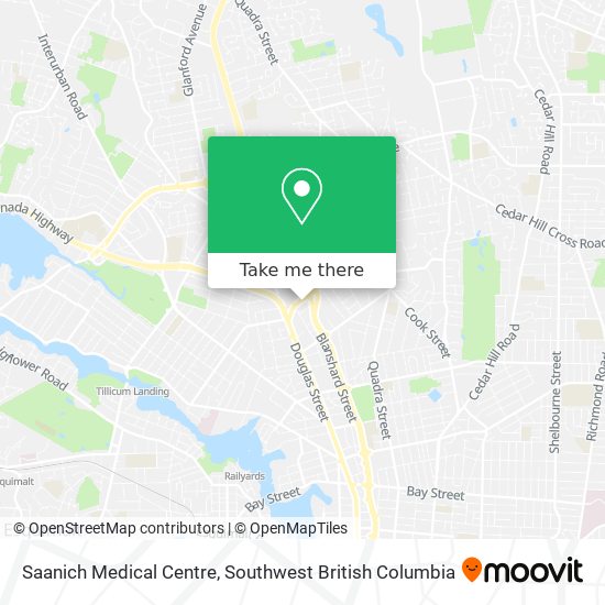 Saanich Medical Centre map