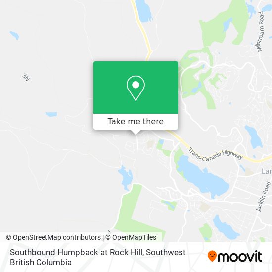 Southbound Humpback at Rock Hill map