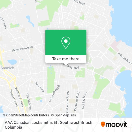 AAA Canadian Locksmiths Eh map