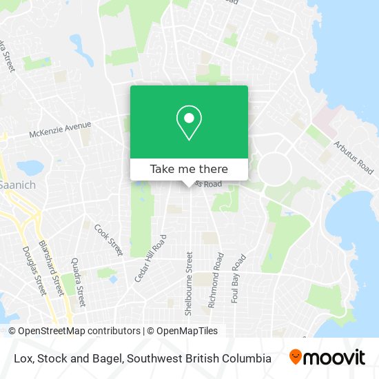 Lox, Stock and Bagel map