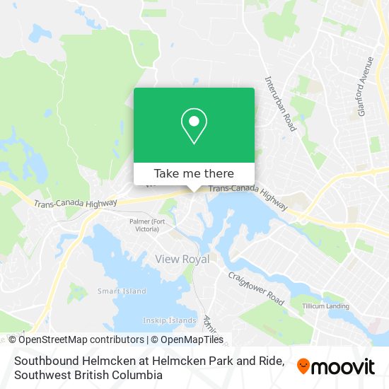 Southbound Helmcken at Helmcken Park and Ride map
