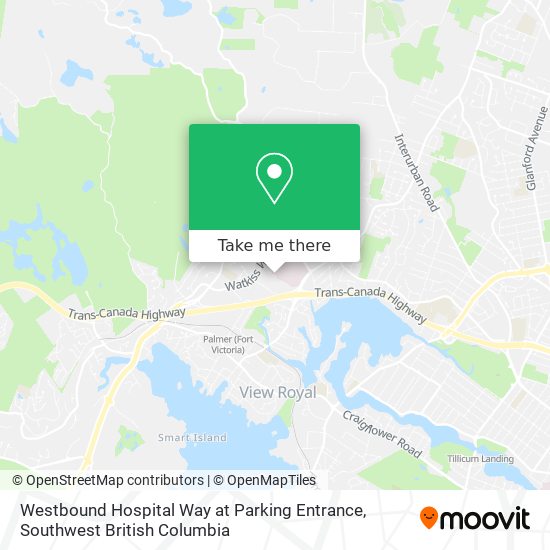 Westbound Hospital Way at Parking Entrance plan